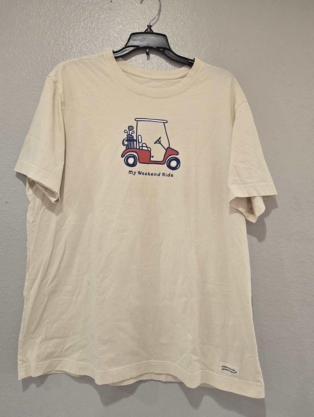 LIFE IS GOOD MEN CRUSHER TEE-GOLF"MY WEEKEND RIDE"  (L)